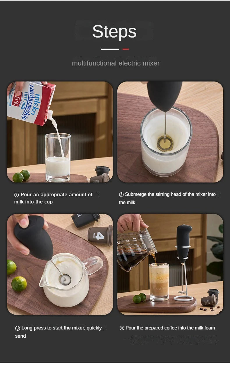 Electric Frother Handheld Mixer