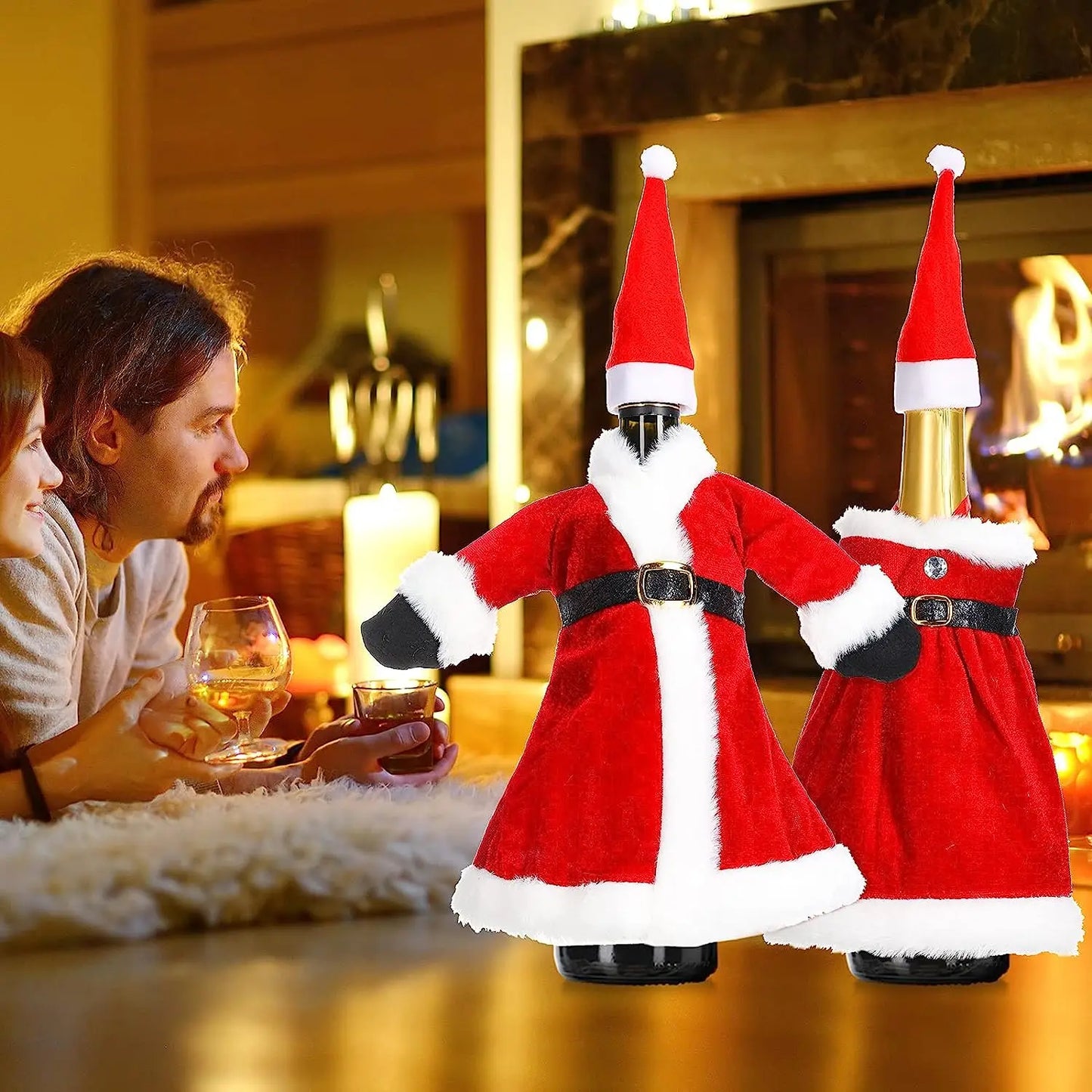 Creative Christmas Wine Bottle