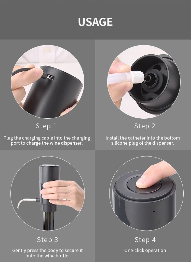 Rechargeable Electric Wine Dispenser