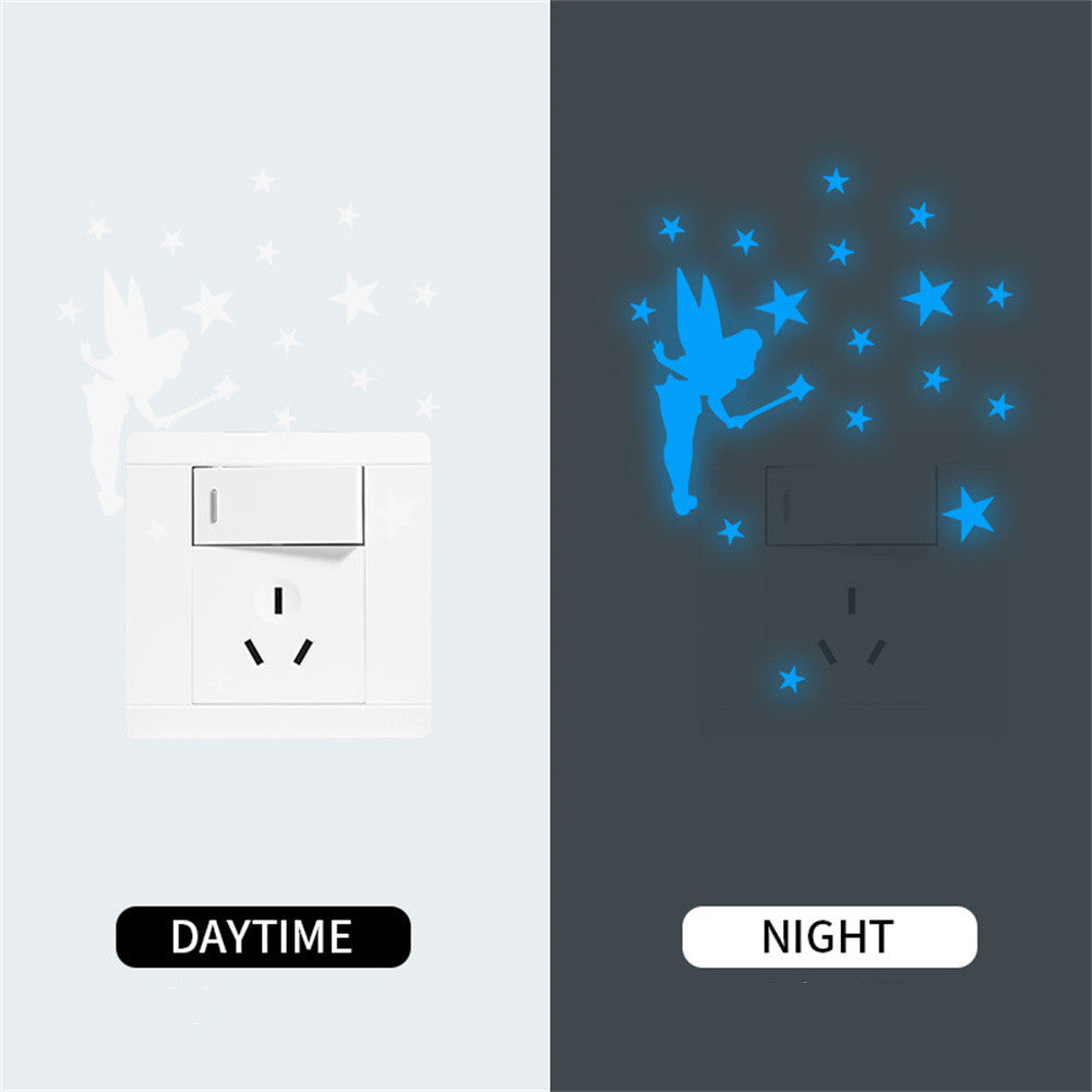 Blue Luminous Switch Stickers