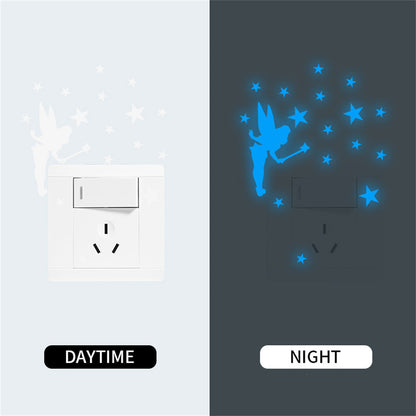 Blue Luminous Switch Stickers