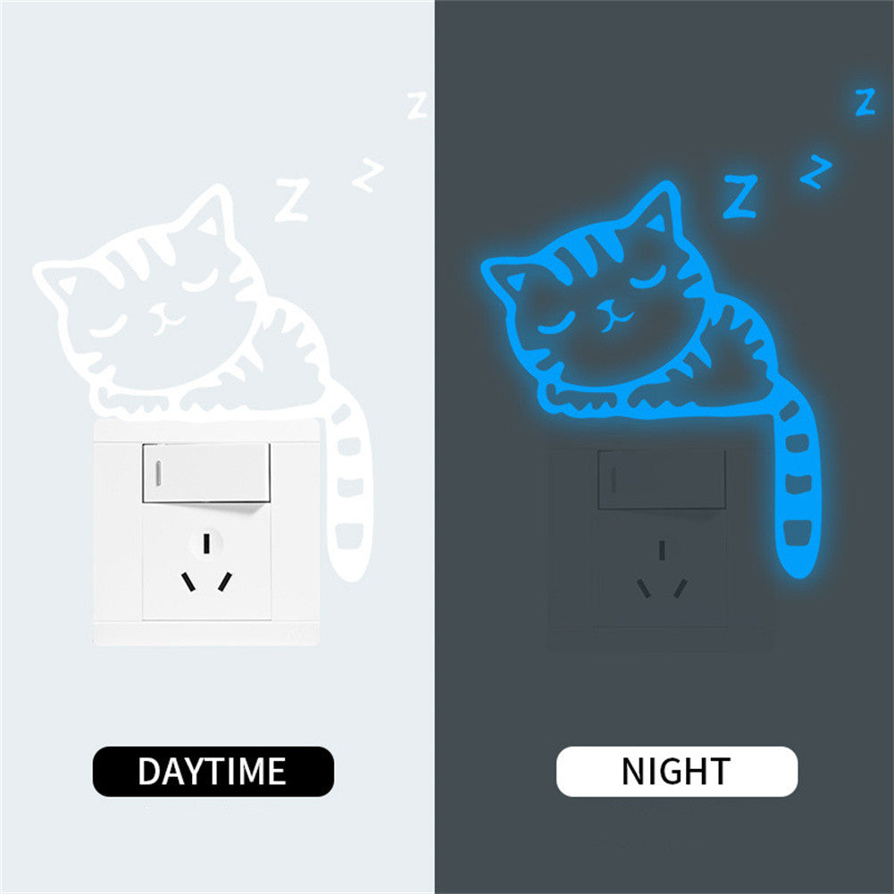 Blue Luminous Switch Stickers