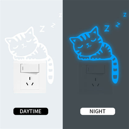 Blue Luminous Switch Stickers