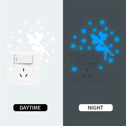 Blue Luminous Switch Stickers