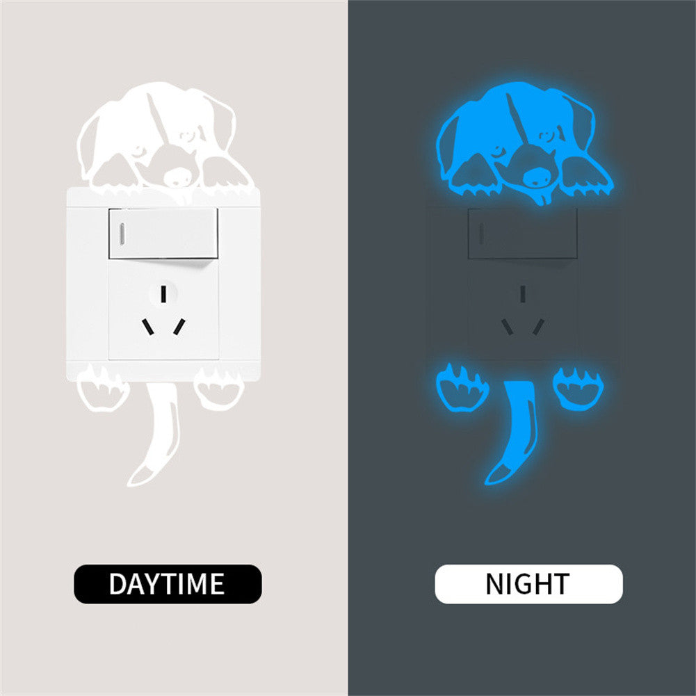 Blue Luminous Switch Stickers