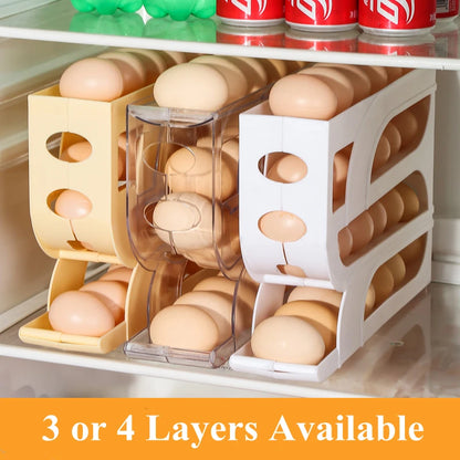 Household Automatic Rolling Egg Storage Box