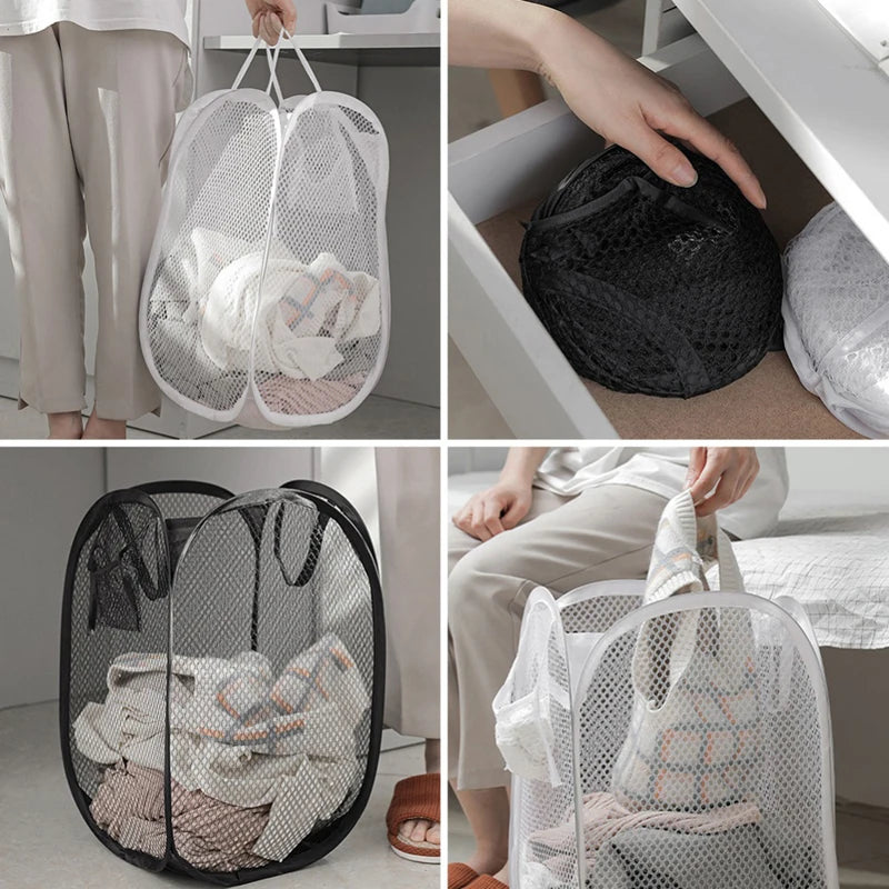 Folding Dirty Laundry Sorting Basket