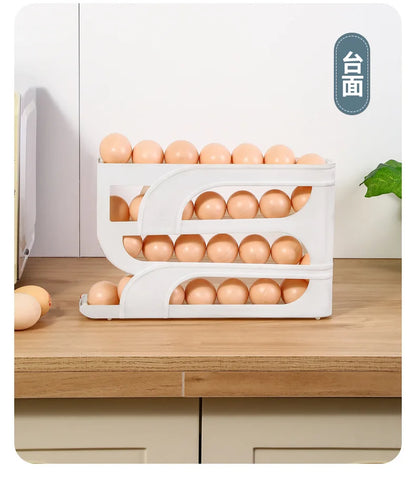 Household Automatic Rolling Egg Storage Box