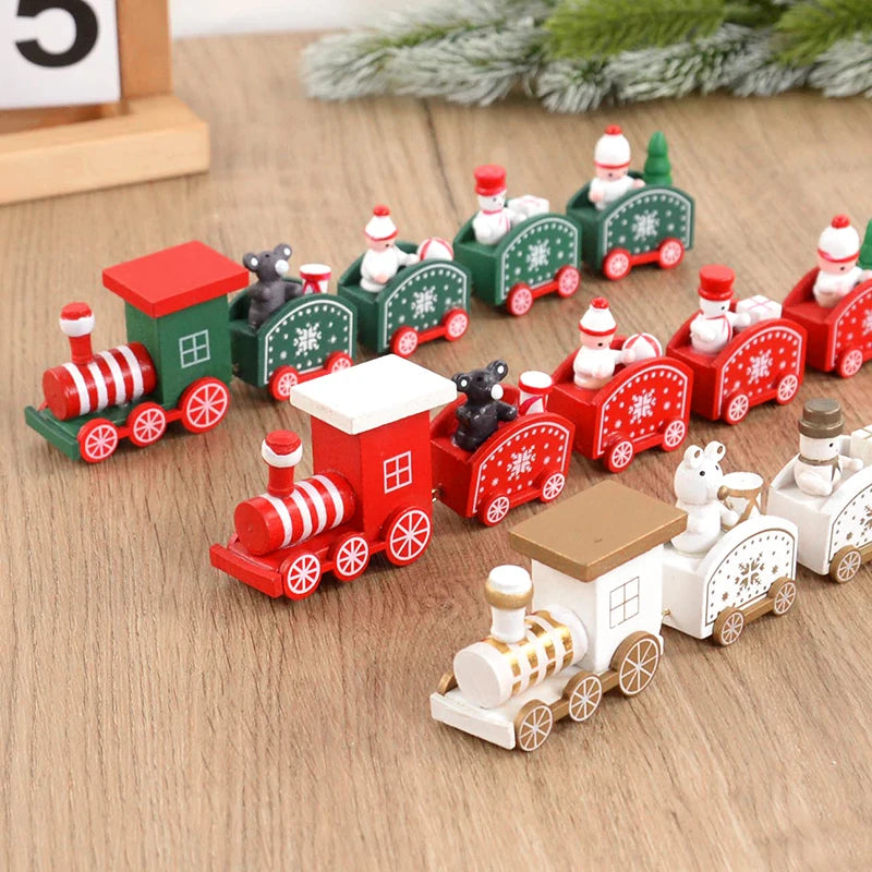 Christmas Train Decoration Wooden