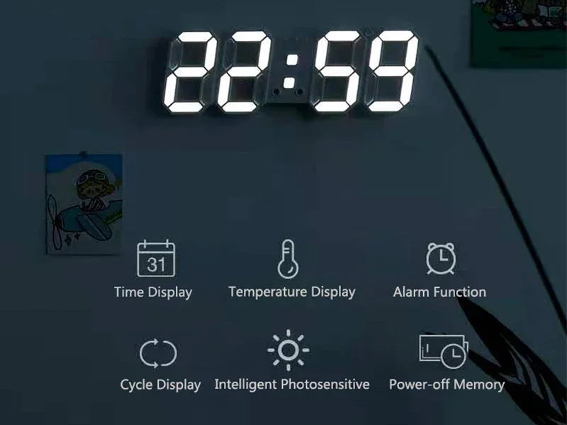 3D LED Digital Clock