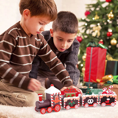 Christmas Train Decoration Wooden