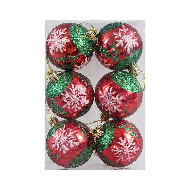 6Pcs/ Christmas Ball Ornaments