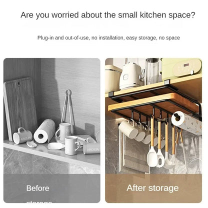 Under Kitchen Cabinet Hanging Organizer