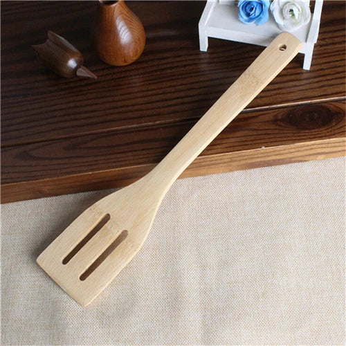 Bamboo Spoon Spatula Kitchen