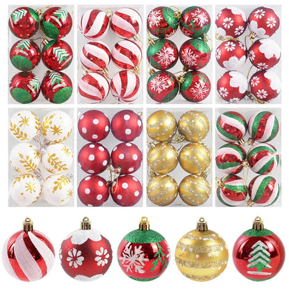 6Pcs/ Christmas Ball Ornaments