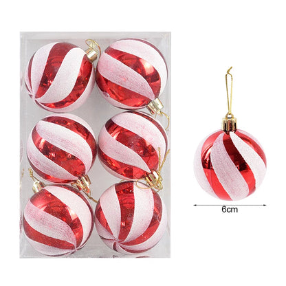 6Pcs/ Christmas Ball Ornaments