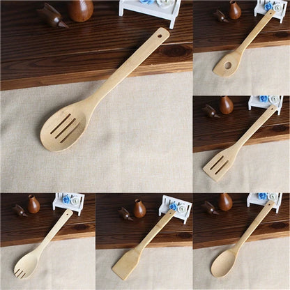 Bamboo Spoon Spatula Kitchen