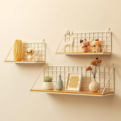 Wall Mounted Shelves Without Drilling