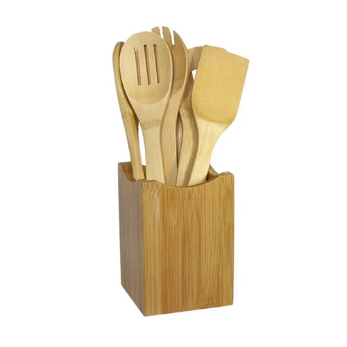 Bamboo Spoon Spatula Kitchen