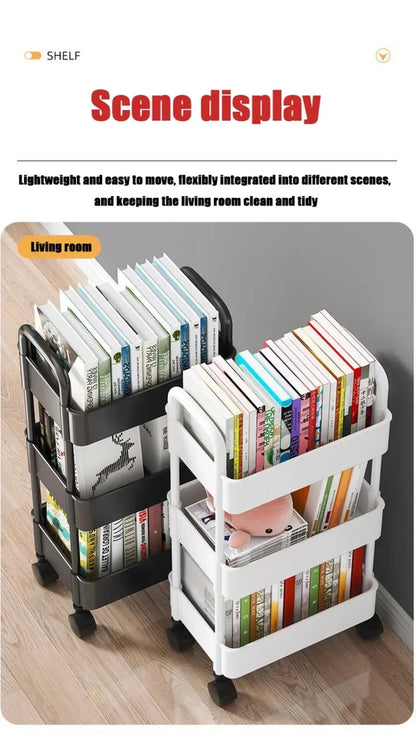 Bookshelf Storage Trolley