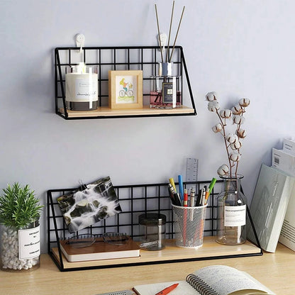 Wall Mounted Shelves Without Drilling