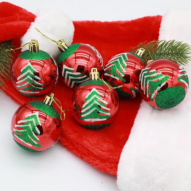 6Pcs/ Christmas Ball Ornaments