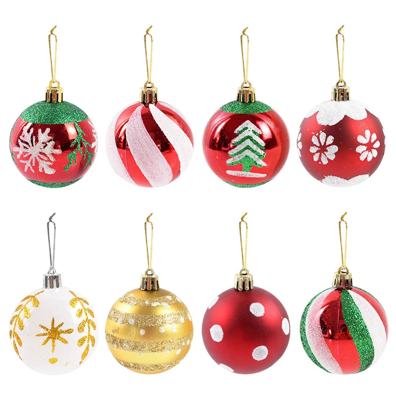 6Pcs/ Christmas Ball Ornaments