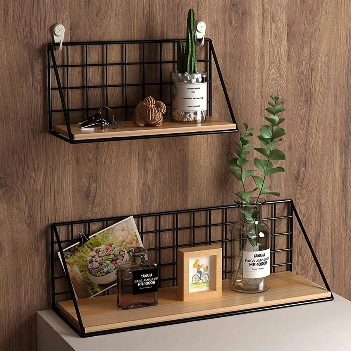 Wall Mounted Shelves Without Drilling