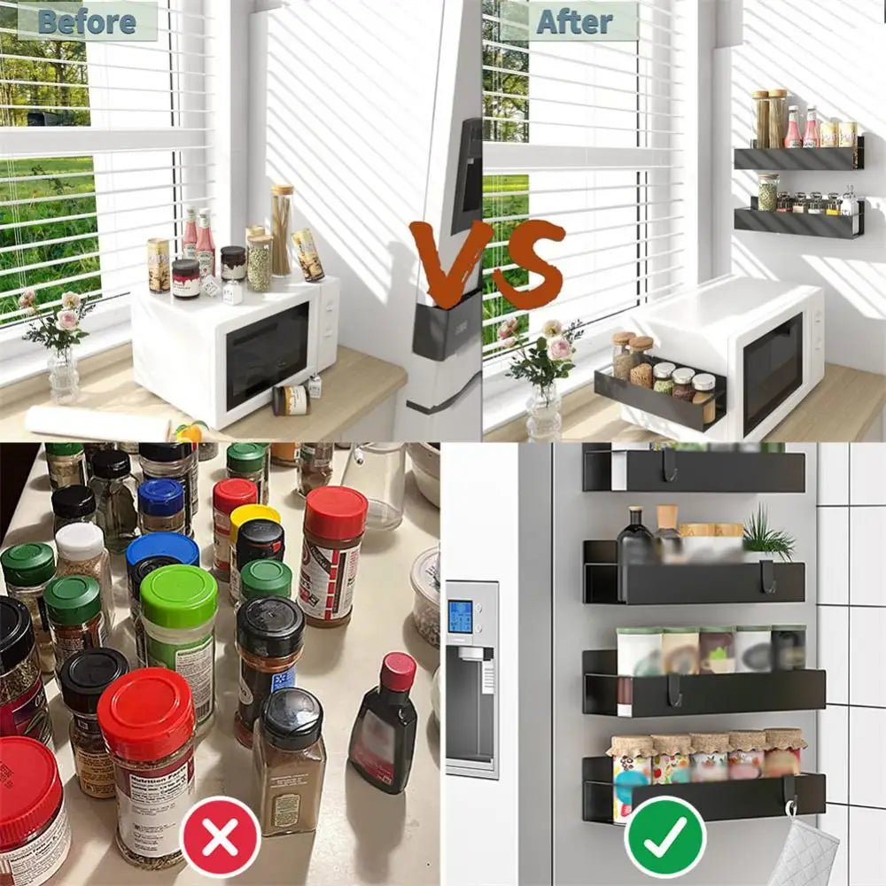 Fridge Magnetic Shelf Rack