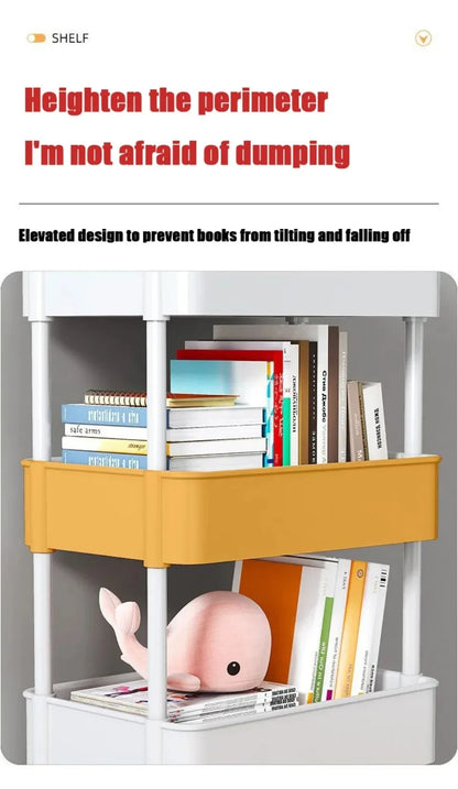 Bookshelf Storage Trolley