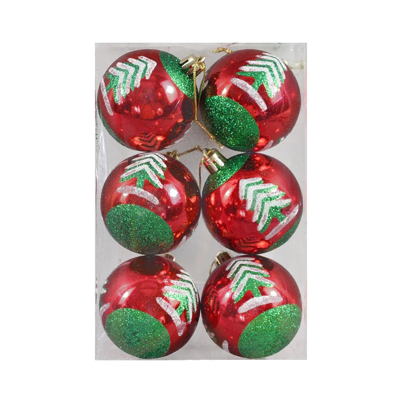 6Pcs/ Christmas Ball Ornaments