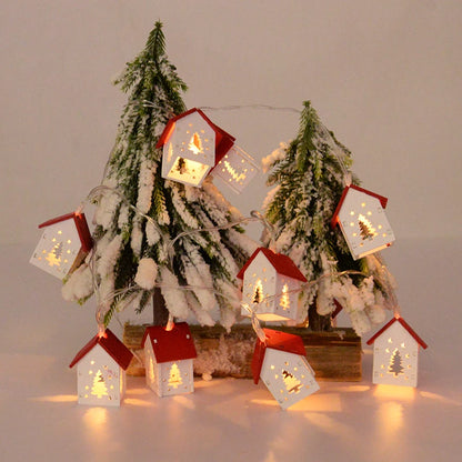 Christmas Wooden House LED