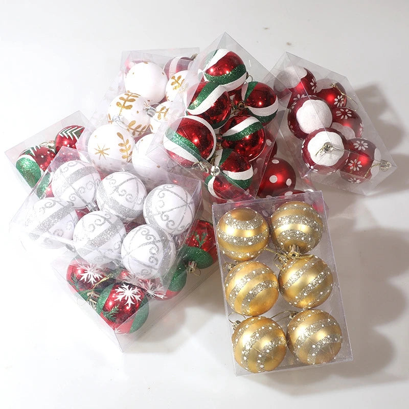 6Pcs/ Christmas Ball Ornaments