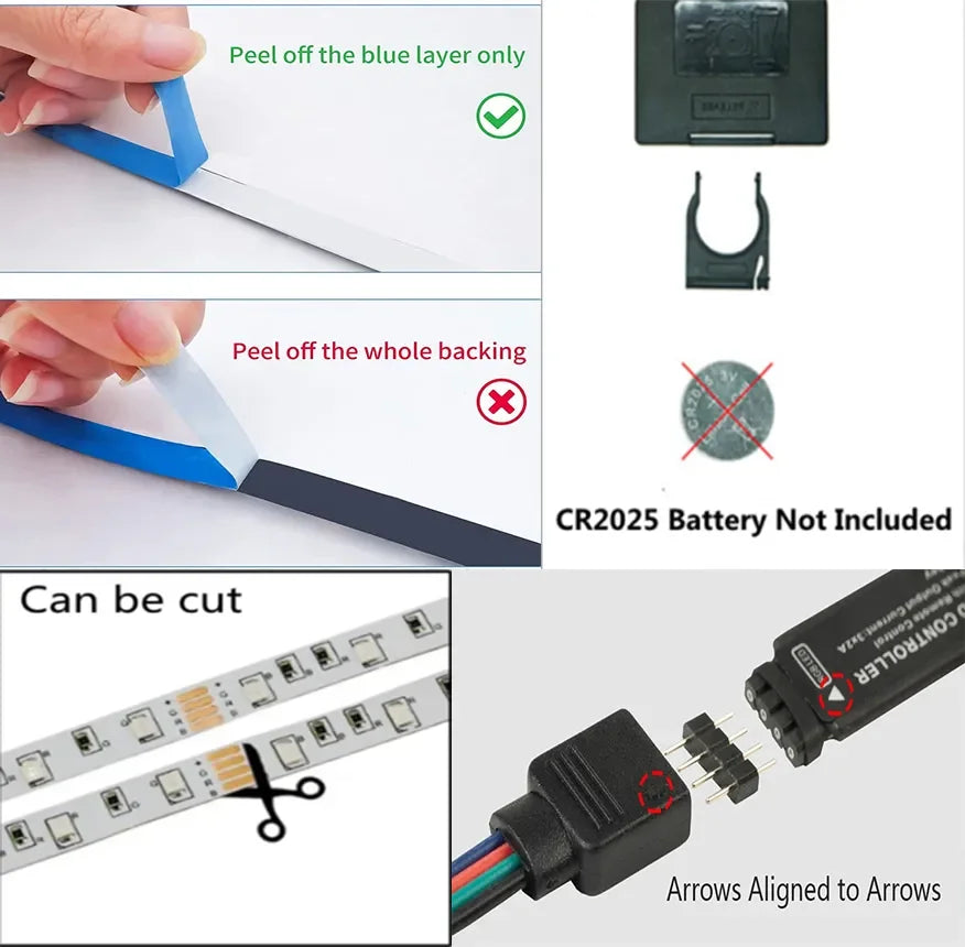 USB LED Strip Lights RGB 5050 Led Light