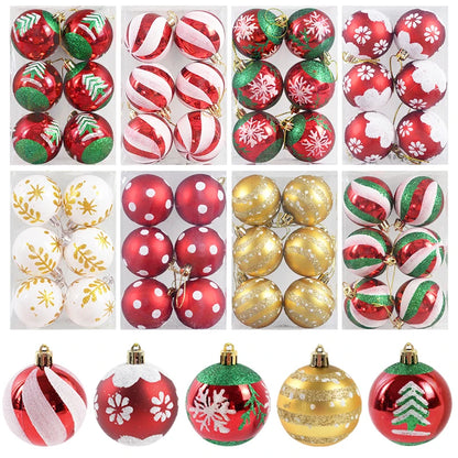 6Pcs/ Christmas Ball Ornaments