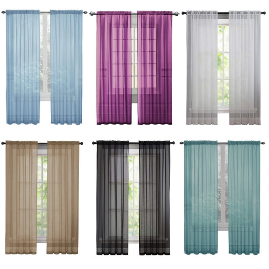 Tulle Curtains Multicolor