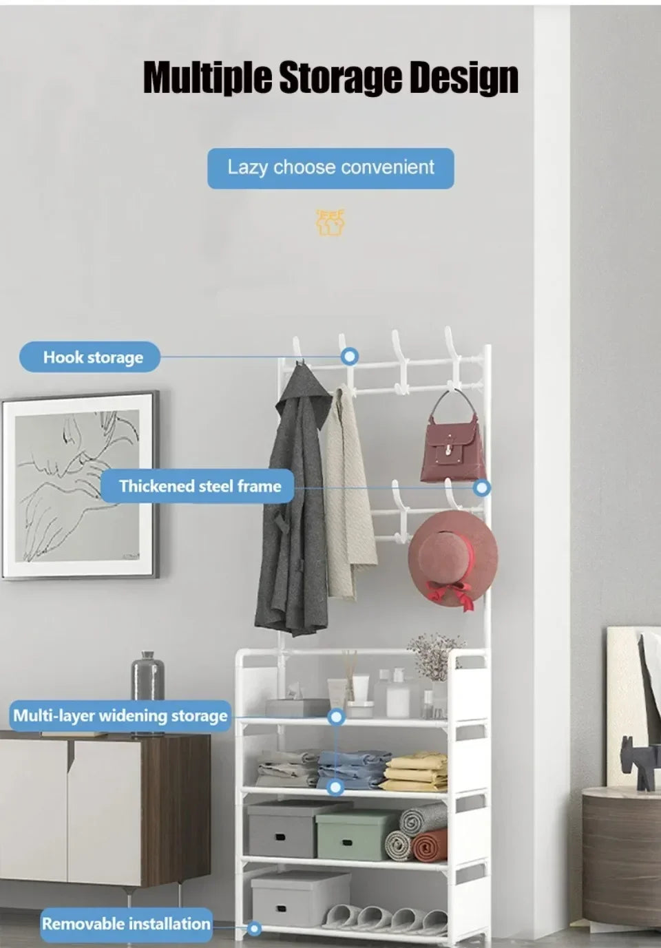 Clothes Hanger Multi-Layer Rack