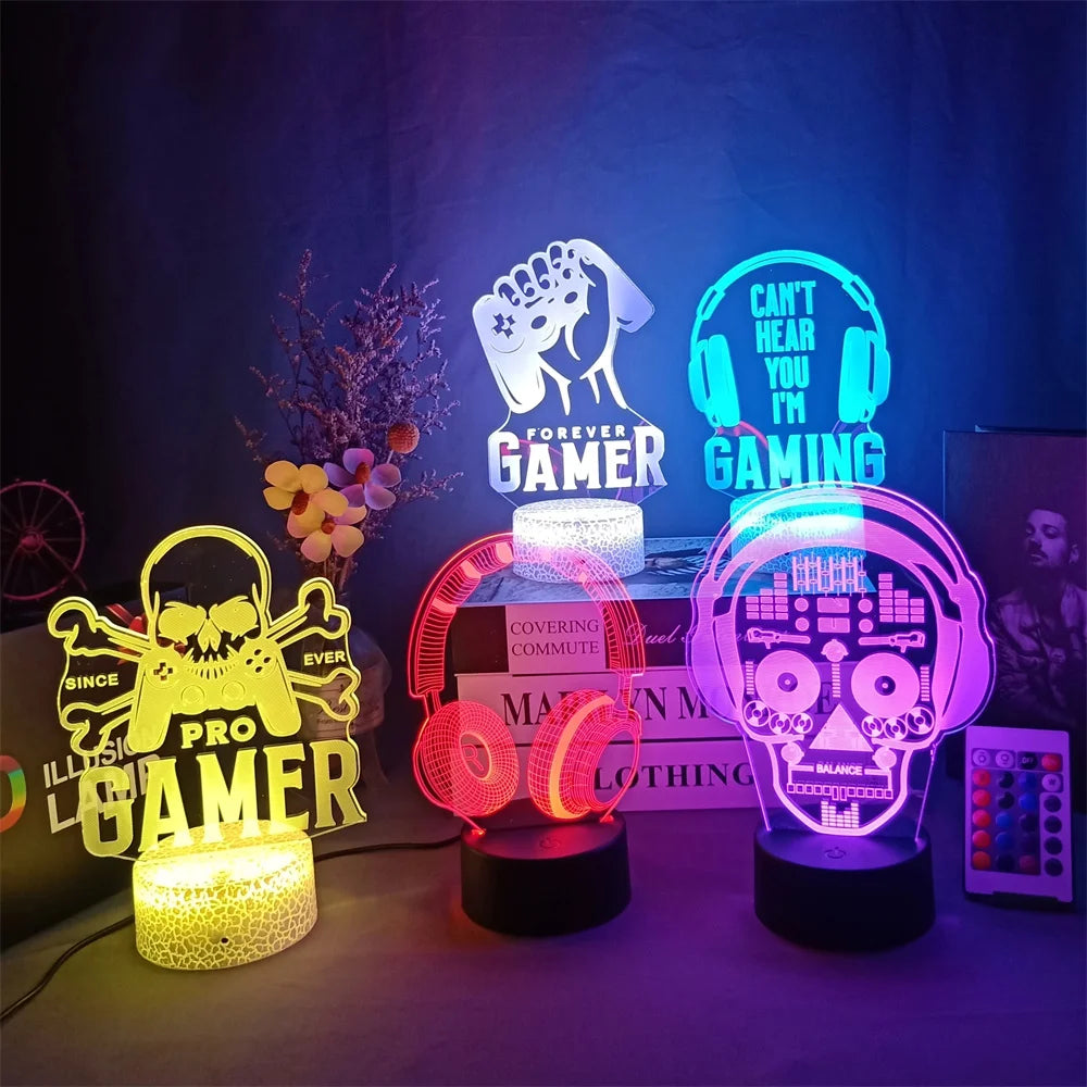 3D LED Gaming Party Lamp