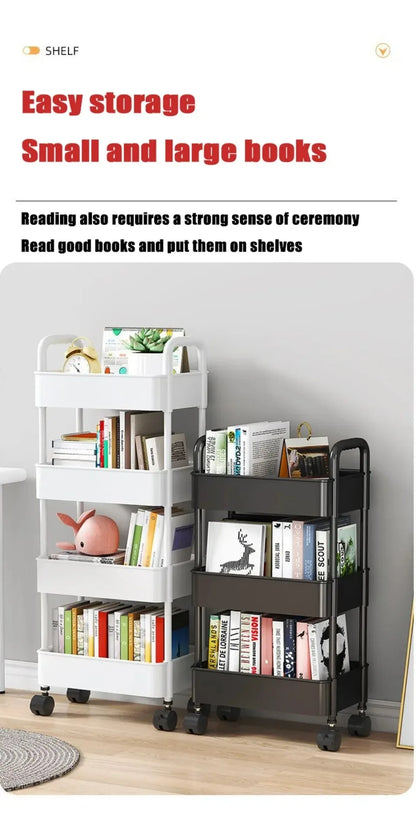 Bookshelf Storage Trolley